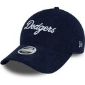 kepsar-bojd-marinbla-justerbart-band-9twenty-cord-script-fran-los-angeles-dodgers-mlb-av-new-era