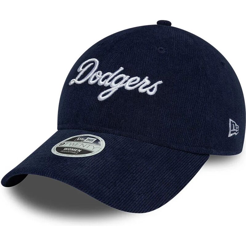 kepsar-bojd-marinbla-justerbart-band-9twenty-cord-script-fran-los-angeles-dodgers-mlb-av-new-era