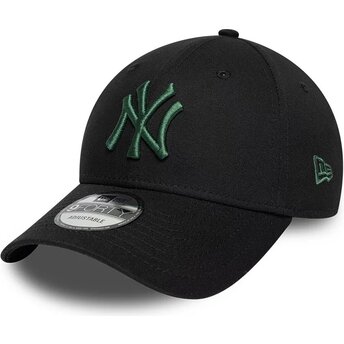 Kepsar böjd svart justerbart band 9FORTY League Essential från New York Yankees MLB av New Era