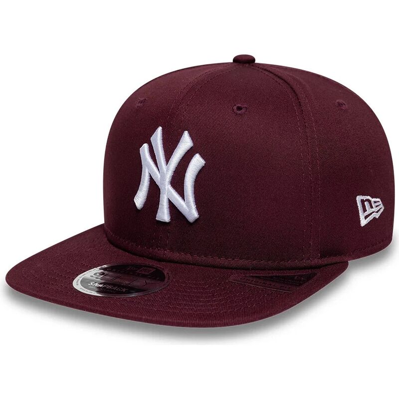 kepsar-platt-rod-snapback-9fifty-original-fit-league-essential-fran-new-york-yankees-mlb-av-new-era