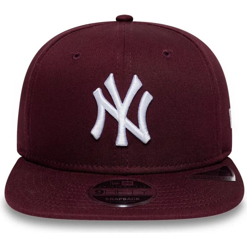 kepsar-platt-rod-snapback-9fifty-original-fit-league-essential-fran-new-york-yankees-mlb-av-new-era