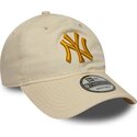 kepsar-bojd-beige-justerbart-band-dorado-9twenty-league-essential-fran-new-york-yankees-mlb-av-new-era