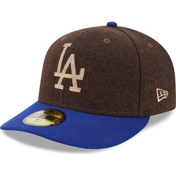 Kepsar böjd brun justerad 59FIFTY Precurved från Los Angeles Dodgers MLB av New Era