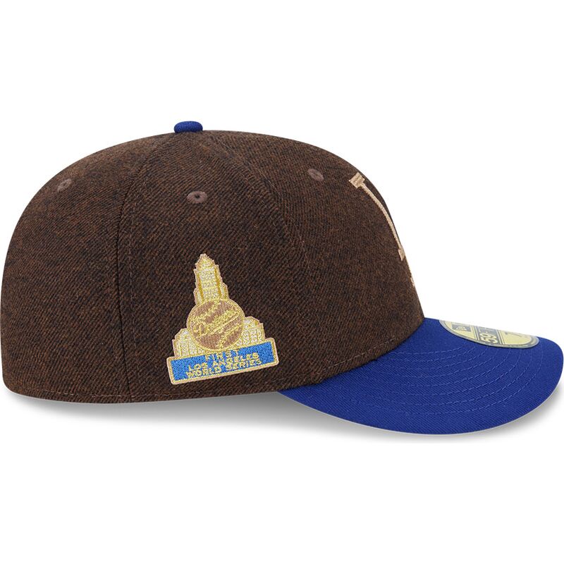 kepsar-bojd-brun-justerad-59fifty-precurved-fran-los-angeles-dodgers-mlb-av-new-era