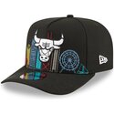 kepsar-bojd-svart-snapback-9fifty-a-frame-precurved-skyline-fran-chicago-bulls-nba-av-new-era