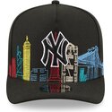 kepsar-bojd-svart-snapback-9fifty-a-frame-precurved-skyline-fran-new-york-yankees-mlb-av-new-era