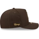 kepsar-bojd-brun-snapback-9fifty-a-frame-precurved-visor-pin-fran-chicago-white-sox-mlb-av-new-era