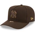 kepsar-bojd-brun-snapback-9fifty-a-frame-precurved-visor-pin-fran-new-york-yankees-mlb-av-new-era