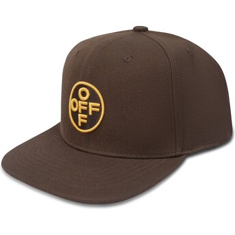 Kepsar platt brun snapback Off Embroidered Twill av L/AB c/o Off-White™