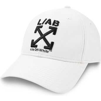 Kepsar böjd vit justerbart band Clamp Arrows PU Leather av L/AB c/o Off-White™