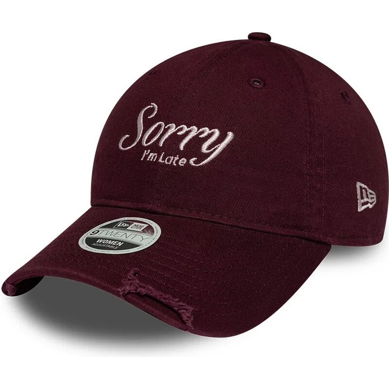 kepsar-bojd-rod-justerbart-band-9twenty-slogan-sorry-i-m-late-av-new-era