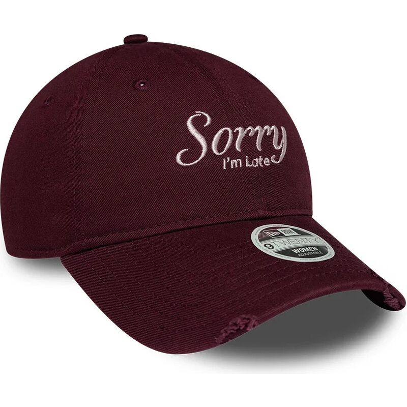 kepsar-bojd-rod-justerbart-band-9twenty-slogan-sorry-i-m-late-av-new-era