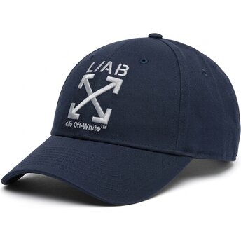 Kepsar böjd marinblå justerbart band Clamp Arrows Twill av L/AB c/o Off-White™