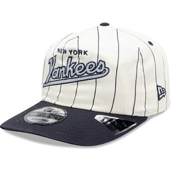 Kepsar böjd marinblå snapback 19TWENTY Pinstripe från New York Yankees MLB av New Era