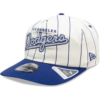 Kepsar böjd blå snapback 19TWENTY Pinstripe från Los Angeles Dodgers MLB av New Era