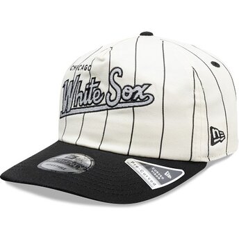 Kepsar böjd svart snapback 19TWENTY Pinstripe från Chicago White Sox MLB av New Era
