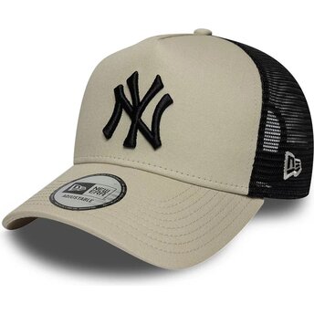 Kepsar böjd beige snapback A Frame League Essential från New York Yankees MLB av New Era