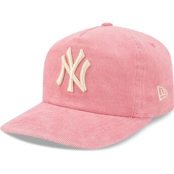 Kepsar böjd rosa justerbart band 19TWENTY Precurved Corduroy Pastel från New York Yankees MLB av New Era