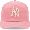 kepsar-bojd-rosa-justerbart-band-19twenty-precurved-corduroy-pastel-fran-new-york-yankees-mlb-av-new-era