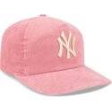 kepsar-bojd-rosa-justerbart-band-19twenty-precurved-corduroy-pastel-fran-new-york-yankees-mlb-av-new-era