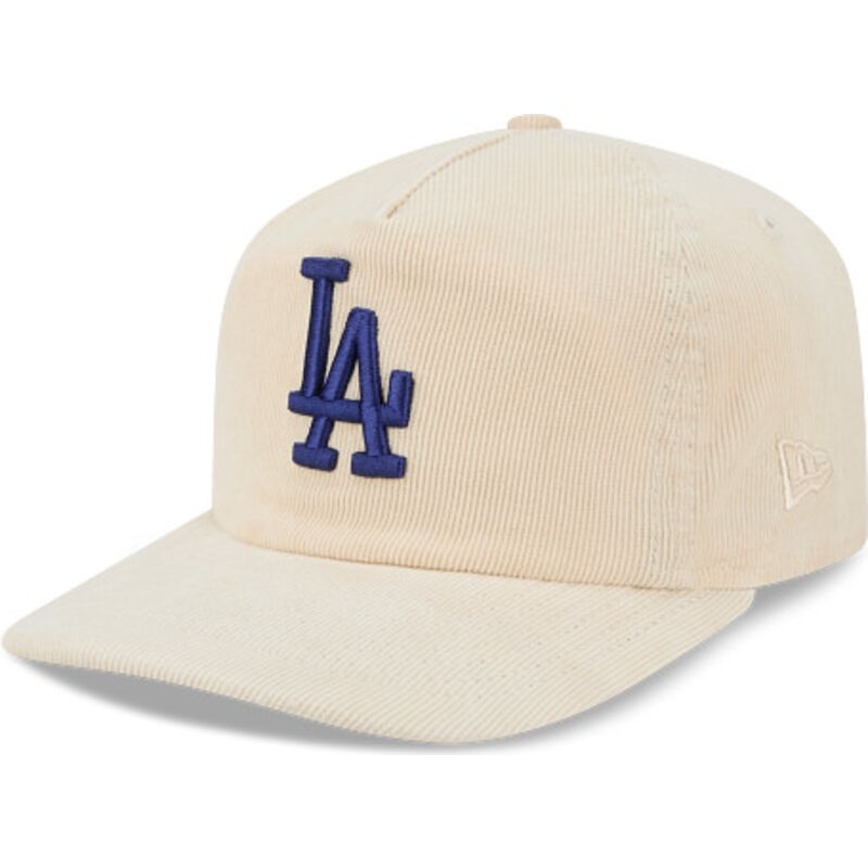 kepsar-bojd-beige-justerbart-band-19twenty-precurved-corduroy-pastel-fran-los-angeles-dodgers-mlb-av-new-era