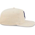kepsar-bojd-beige-justerbart-band-19twenty-precurved-corduroy-pastel-fran-los-angeles-dodgers-mlb-av-new-era