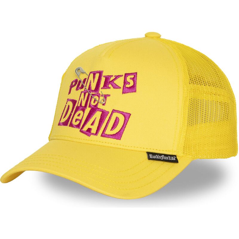 kepsar-bojd-gul-snapback-n294-punks-not-dead-av-rocknfreelife