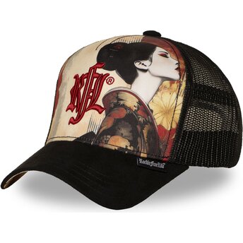 Kepsar böjd svart snapback N°273 Last Kiss av Rock’nFreeLife