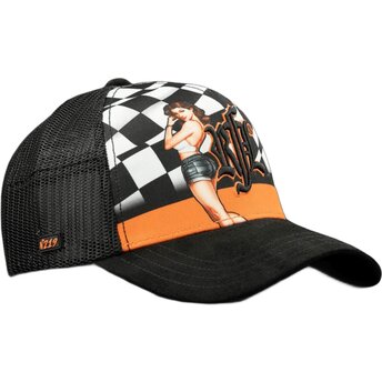 Gorra trucker negra N°219 Vintage Racing de Rock’nFreeLife