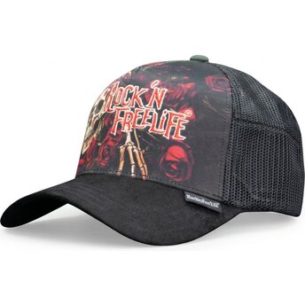 Kepsar böjd svart snapback N°247 Loose Control av Rock’nFreeLife