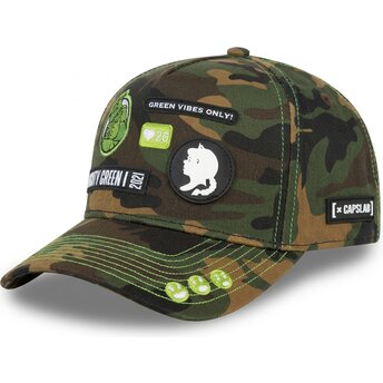 Kepsar böjd kamouflage snapback SHR2 KAM Shrek av Capslab