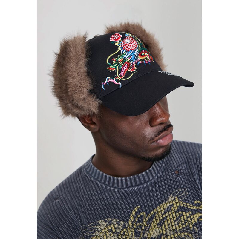 kepsar-bojd-svart-justerad-crawling-trapper-av-ed-hardy