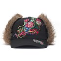 kepsar-bojd-svart-justerad-crawling-trapper-av-ed-hardy