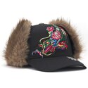 kepsar-bojd-svart-justerad-crawling-trapper-av-ed-hardy