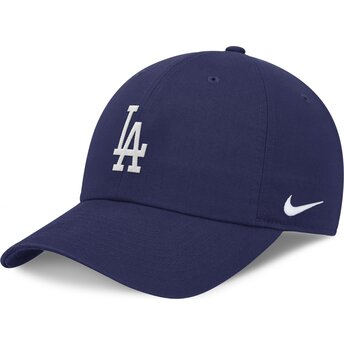 Kepsar böjd blå justerbart band Club Unstructured Organic Cotton från Los Angeles Dodgers MLB av Nike
