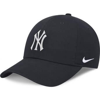 Kepsar böjd marinblå justerbart band Club Unstructured Organic Cotton från New York Yankees MLB av Nike