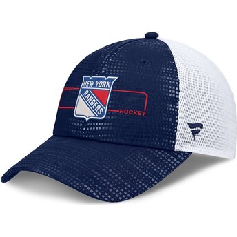 Kepsar böjd marinblå snapback Structured Meshback från New York Rangers NHL av Fanatics