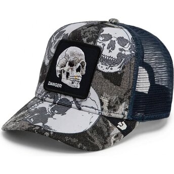 Kepsar böjd svart snapback Bone Head Danger The Farm Goorin Bros.