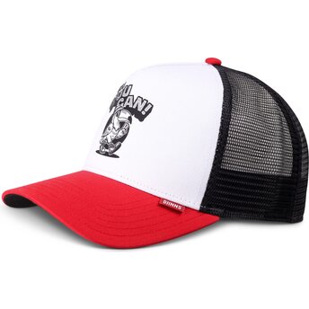 Kepsar böjd röd snapback HFT Toucan av Djinns