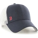 47-brand-marinbla-truckerkeps-med-litet-mlb-boston-red-sox-logo