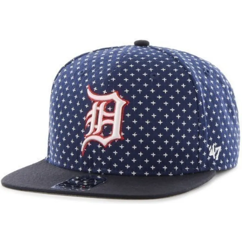 kepsar-plana-marinbla-snapback-estampado-de-cruces-fran-detroit-tigers-mlb-av-47-brand