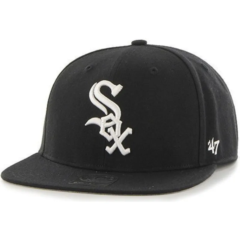 kepsar-plana-svart-snapback-lisa-fran-chicago-white-sox-mlb-av-47-brand kepsar-plana-svart-snapback-lisa-fran-chicago-white-sox-mlb-av-47-brand