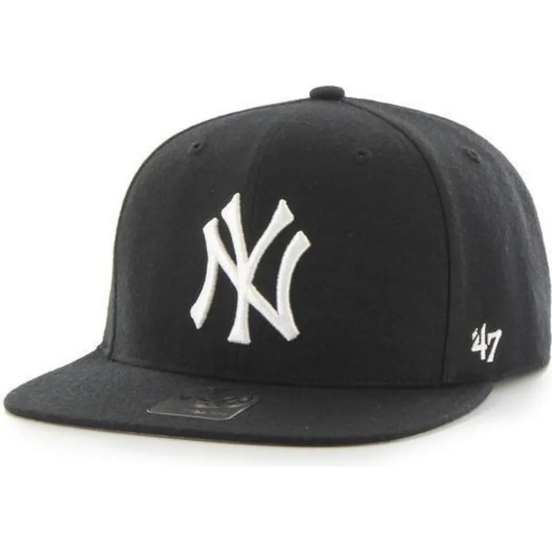 svart-platt-keps-snapback-enfargad-mlb-new-york-yankees-fran-47-brand