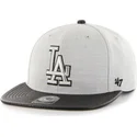 gra-platt-snapback-keps-med-sidologotyp-av-mlb-los-angeles-dodgers-fran-47-brand