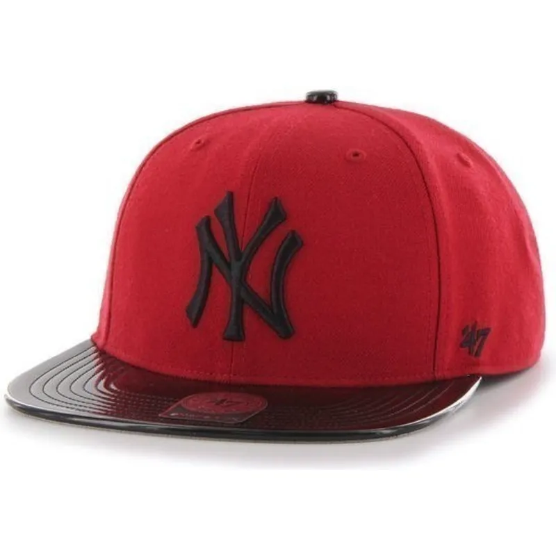 kepsar-plana-rod-snapback-brillante-fran-new-york-yankees-mlb-av-47-brand kepsar-plana-rod-snapback-brillante-fran-new-york-yankees-mlb-av-47-brand