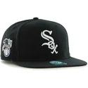 svart-platt-snapback-keps-med-sidologga-av-mlb-chicago-white-sox-fran-47-brand