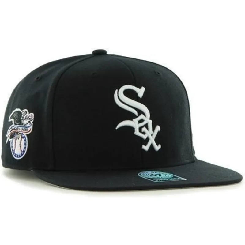 kepsar-plana-svart-snapback-lisa-lateral-fran-chicago-white-sox-mlb-av-47-brand