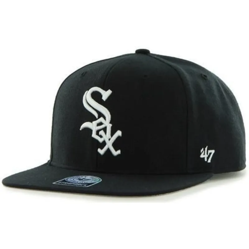 kepsar-plana-svart-snapback-lisa-lateral-fran-chicago-white-sox-mlb-av-47-brand