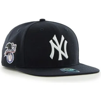 Marinblå 47 Brand snapback platt keps med logotyp på sidan för MLB New York Yankees