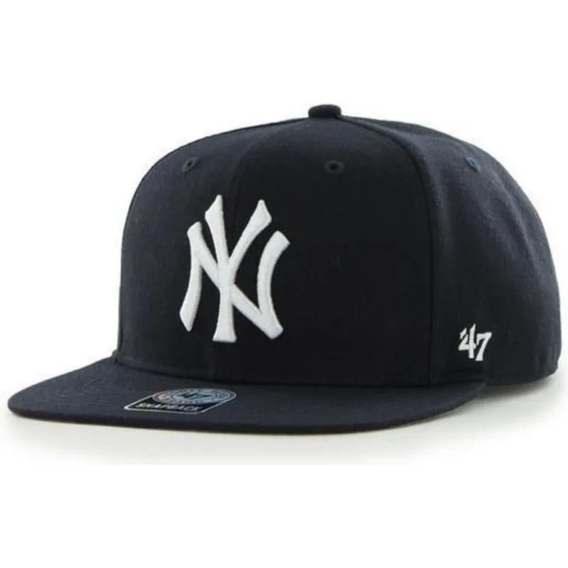 marinbla-platt-snapback-keps-med-sidologo-mlb-new-york-yankees-fran-47-brand